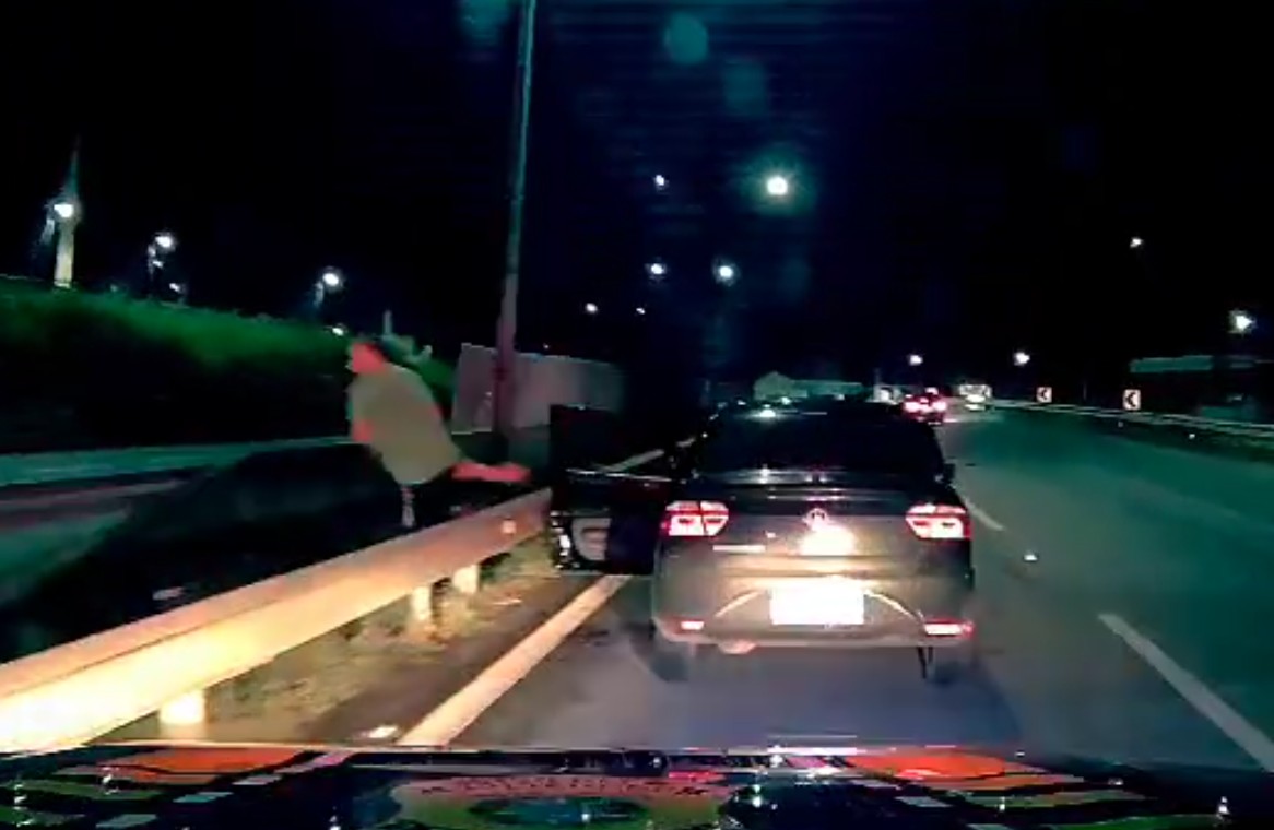 VÍDEO: motorista é preso pela PRF após perseguição de quase 30 km em rodovia entre SP e MG