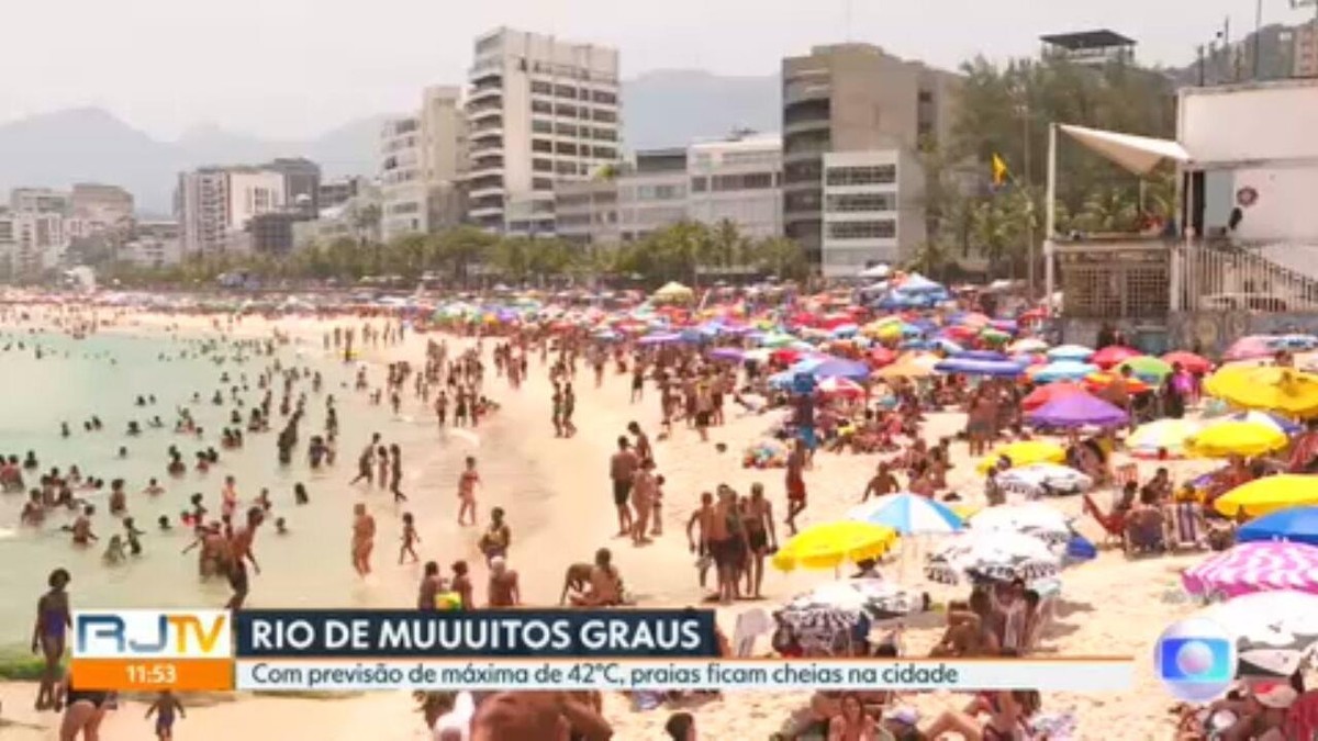 Rio chega a 42,5°C às 16h deste sábado e tem novo recorde de calor, Rio de  Janeiro