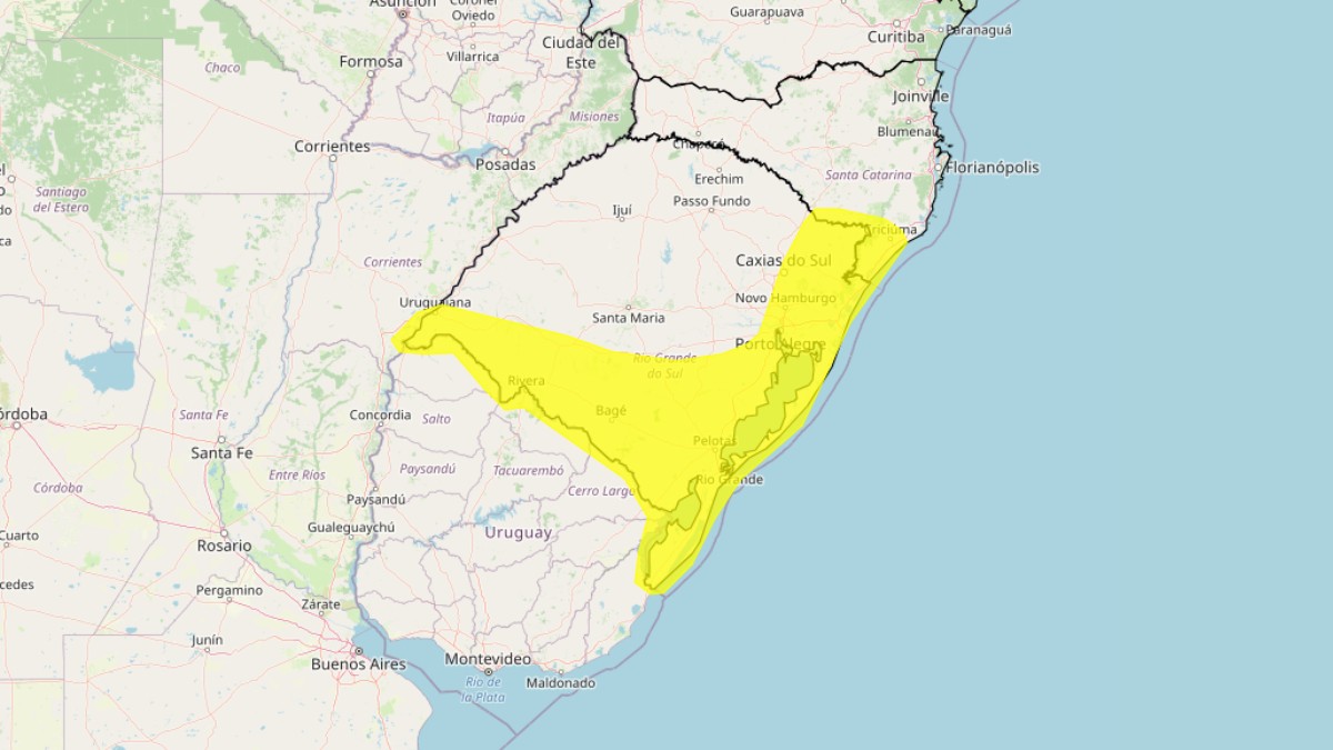 Rio Grande do Sul pode ter tempestade com chuva, granizo e ventos fortes ainda nesta sexta; veja previsão para o final de semana