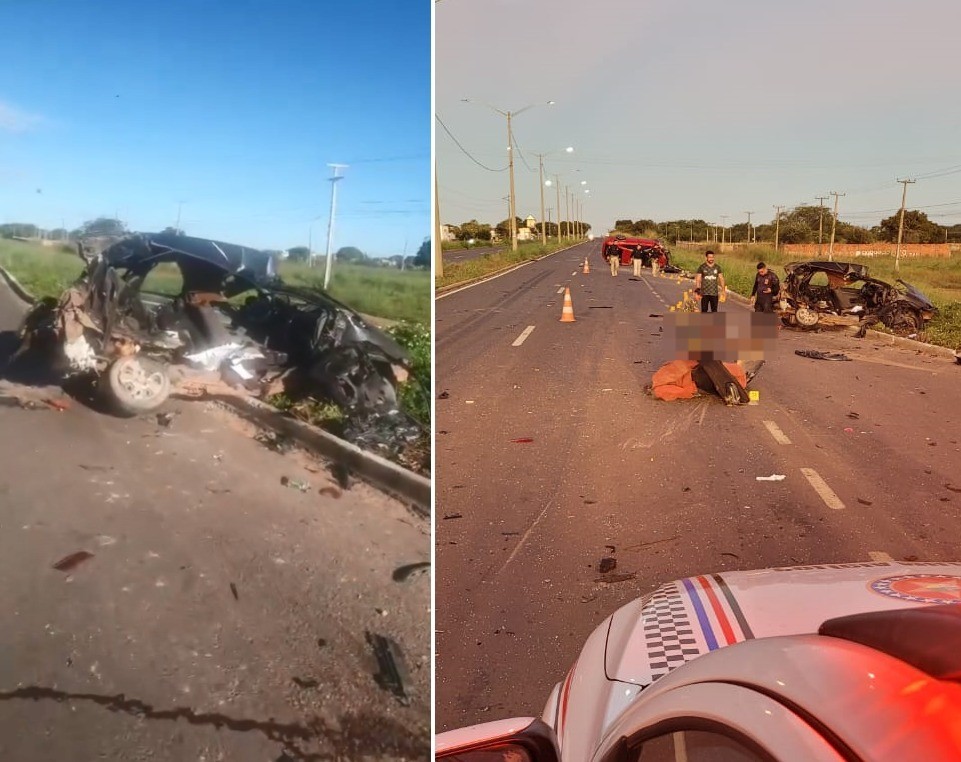 Dois adultos e uma criança morrem em colisão entre dois carros rodovia na BR-226, em Timon (MA)