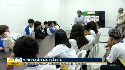 Estudantes do ensino médio aprendem sobre o potencial mineral do Tocantins