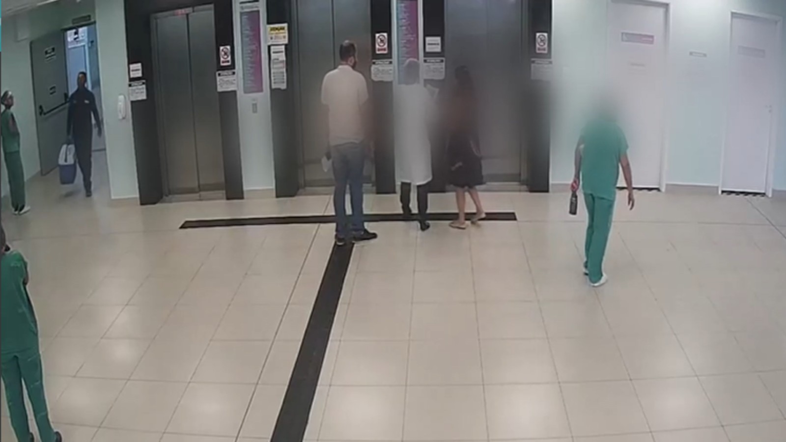 Novas imagens mostram técnica de enfermagem dentro de maternidade 15 minutos após tentar sequestrar recém-nascida
