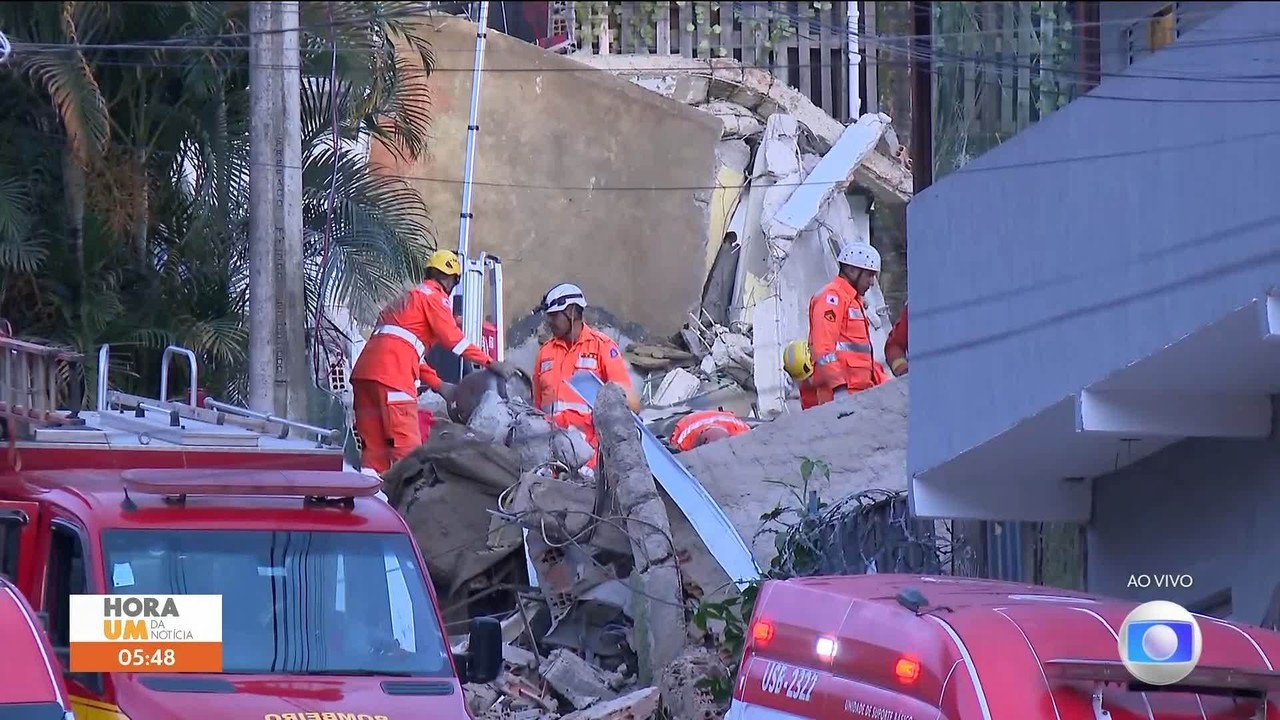 Asilo desaba e deixa soterrados em Belo Horizonte, MG