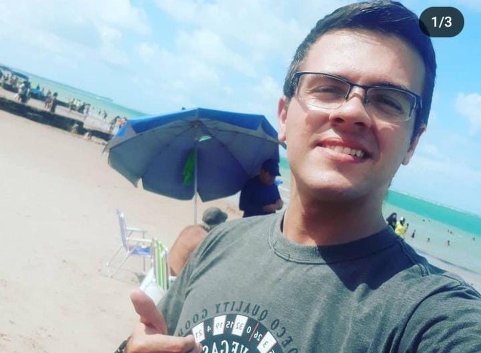 Jovem de 27 anos morreu ao tentar salvar esposa de afogamento, em Cabedelo — Foto: Reprodução/TV Cabo Branco