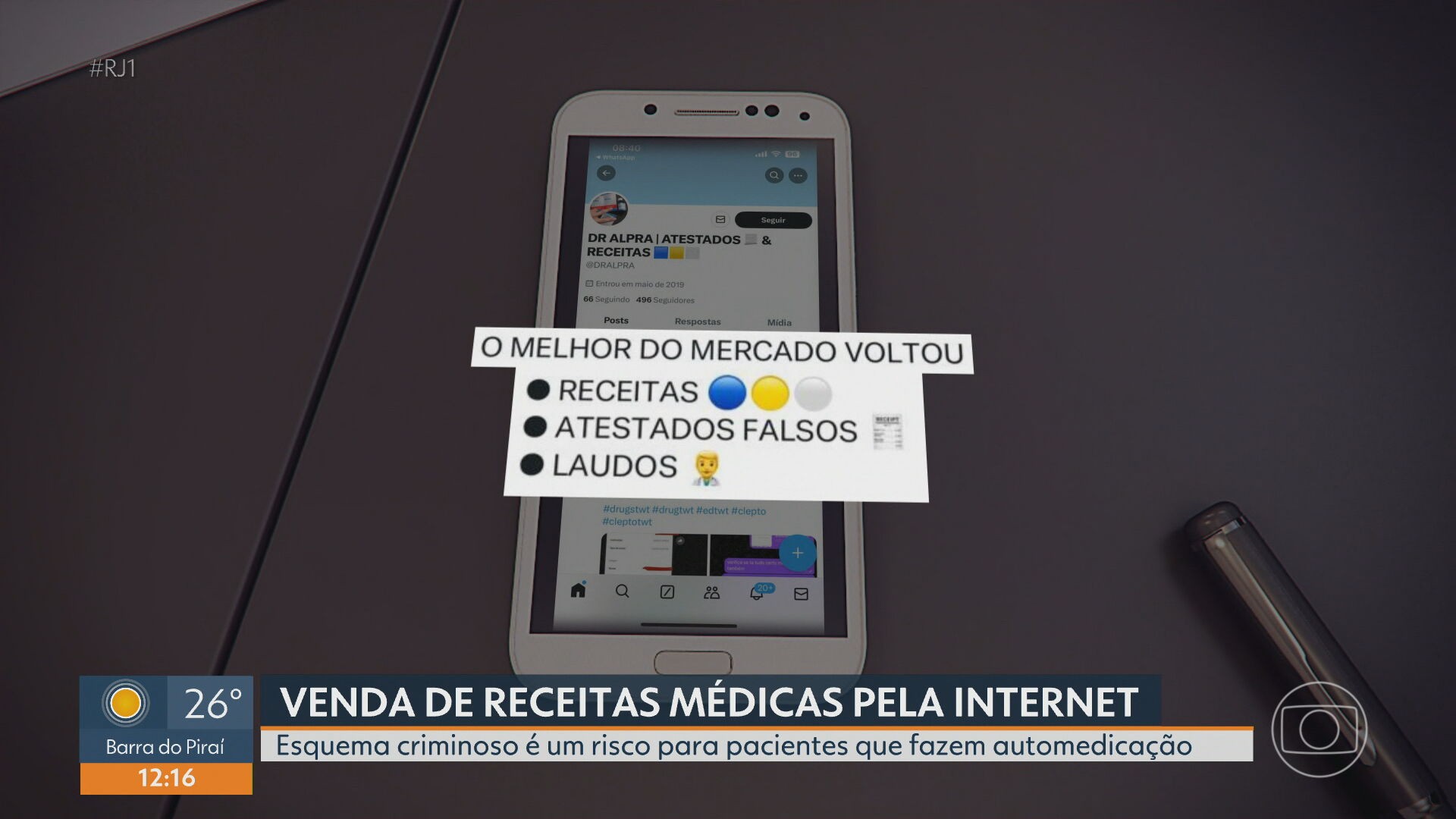 Criminosos vendem receitas de remédios na internet sem acompanhamento médico