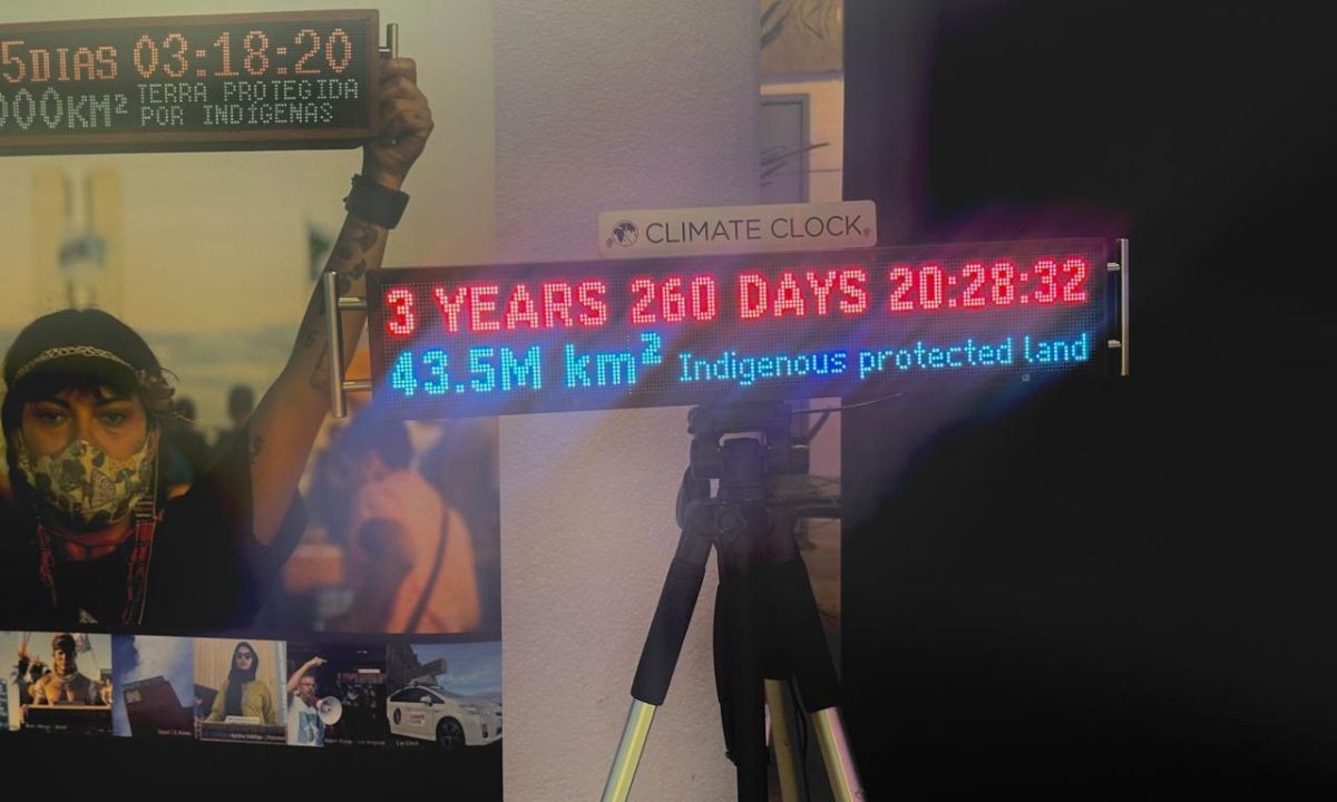 'Relógio do clima' chega a Salvador em evento pré-COP 30 com estimativa de três anos para reversão de mudanças climáticas