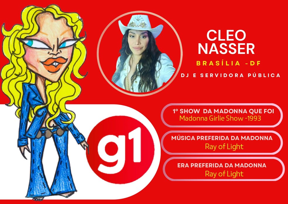 A maior loucura que Cleo já fez por Madonna foi ir escondida em um show — Foto: Zaia Angelo