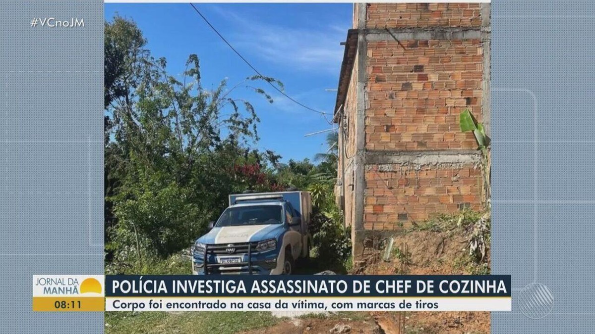 Chef de cozinha é morto com tiros no rosto dentro de casa na Região Metropolitana de Salvador