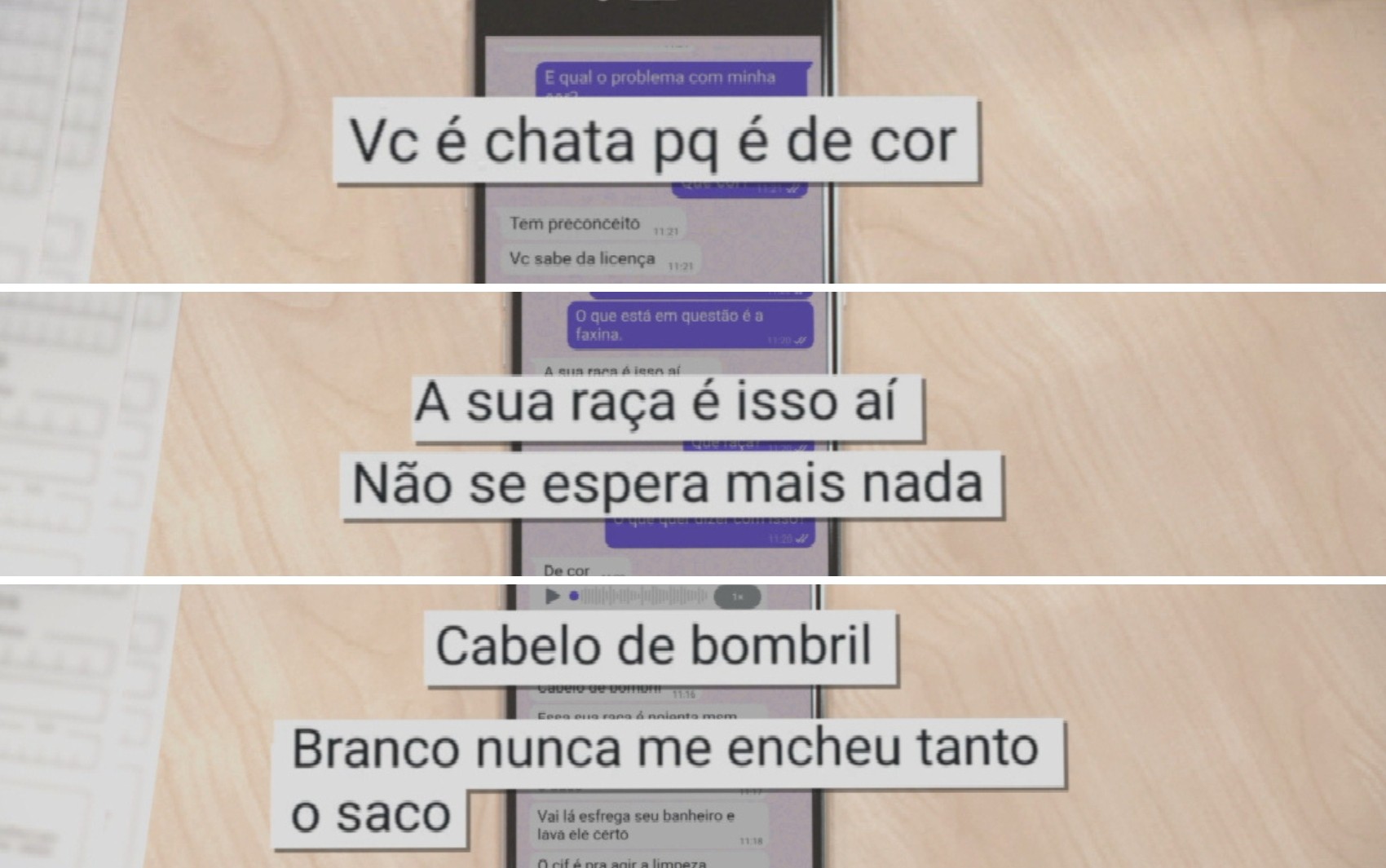 Enfermeira denuncia que sofreu racismo de diarista após reclamar de faxina; veja prints