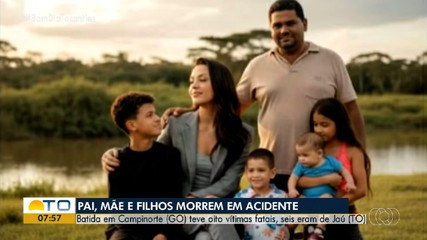 Moradores de Jaú do TO fazem homenagem para família que morreu em acidente na BR-153