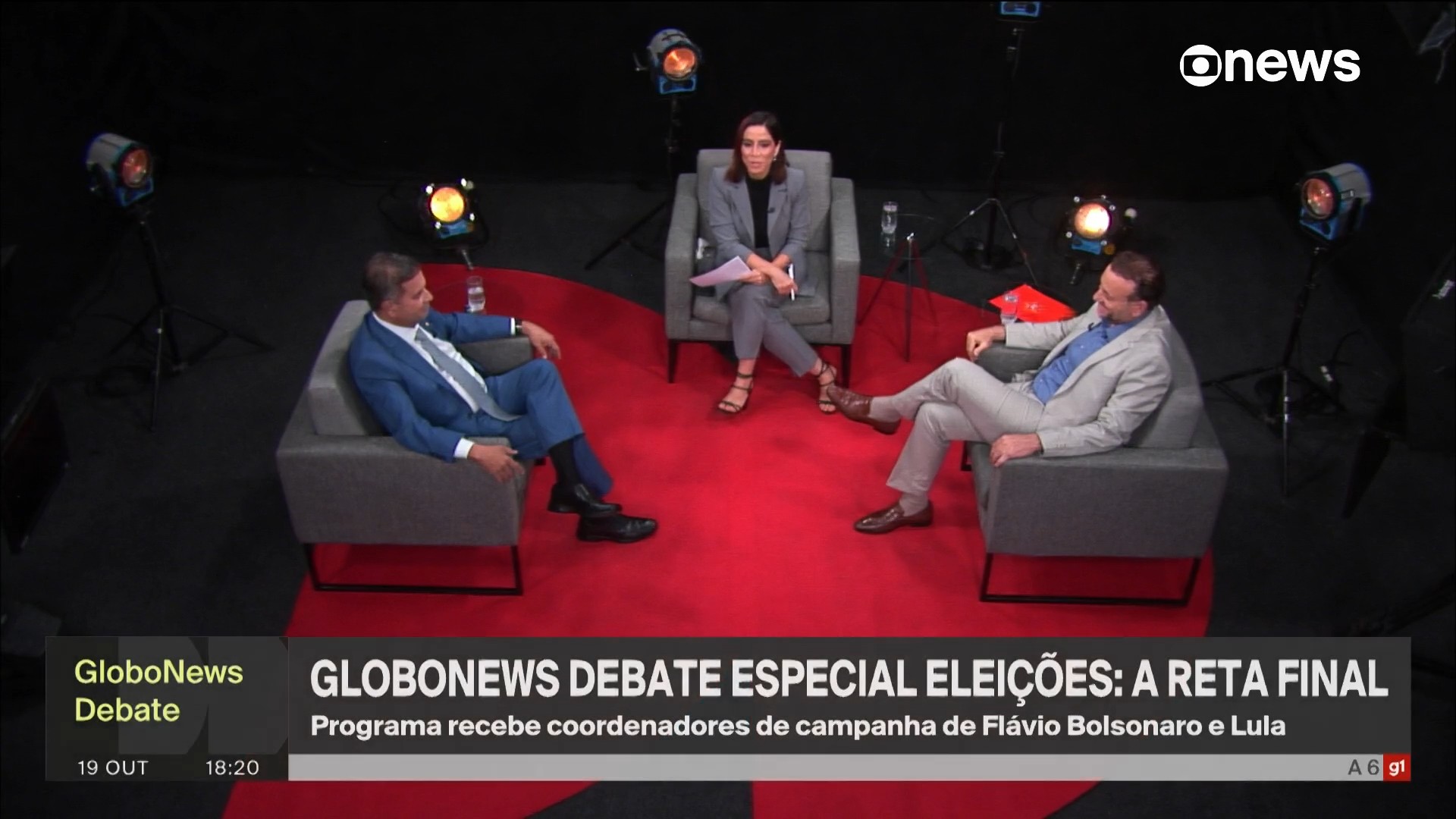 GloboNews Debate: Coordenadores das campanhas de Lula e Flávio Bolsonaro discutem estratégias