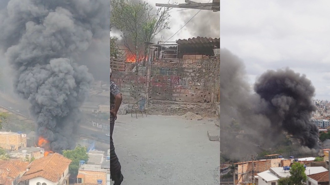 Incêndio em depósito de recicláveis se alastra para casas e ameaça rede elétrica