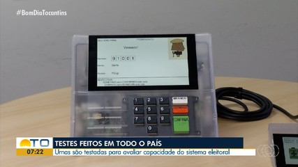 Urnas são testadas para avaliar capacidade do sistema eleitoral