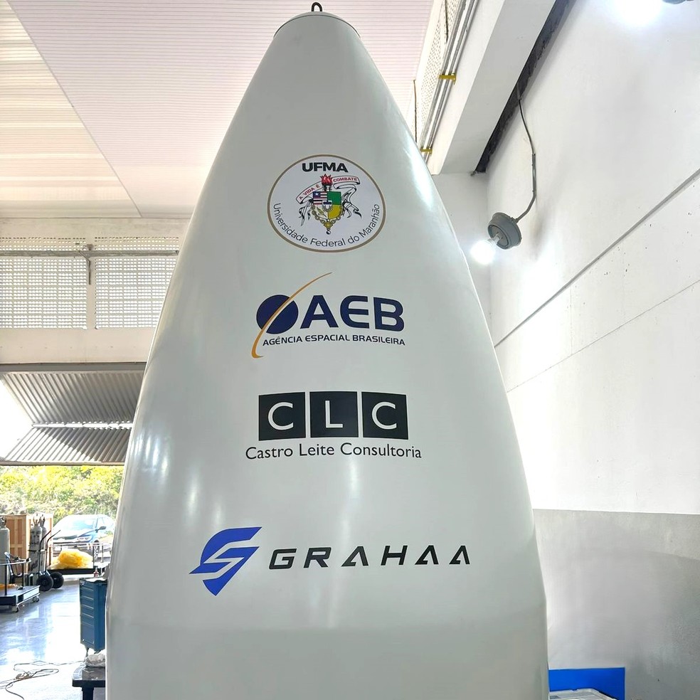 Dispositivos serão lançados a bordo do foguete — Foto: Carlos Brito e INNOSPACE