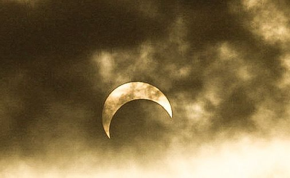 Eclipse Solar Anular em Natal-RN — Foto: Alexandre Lago