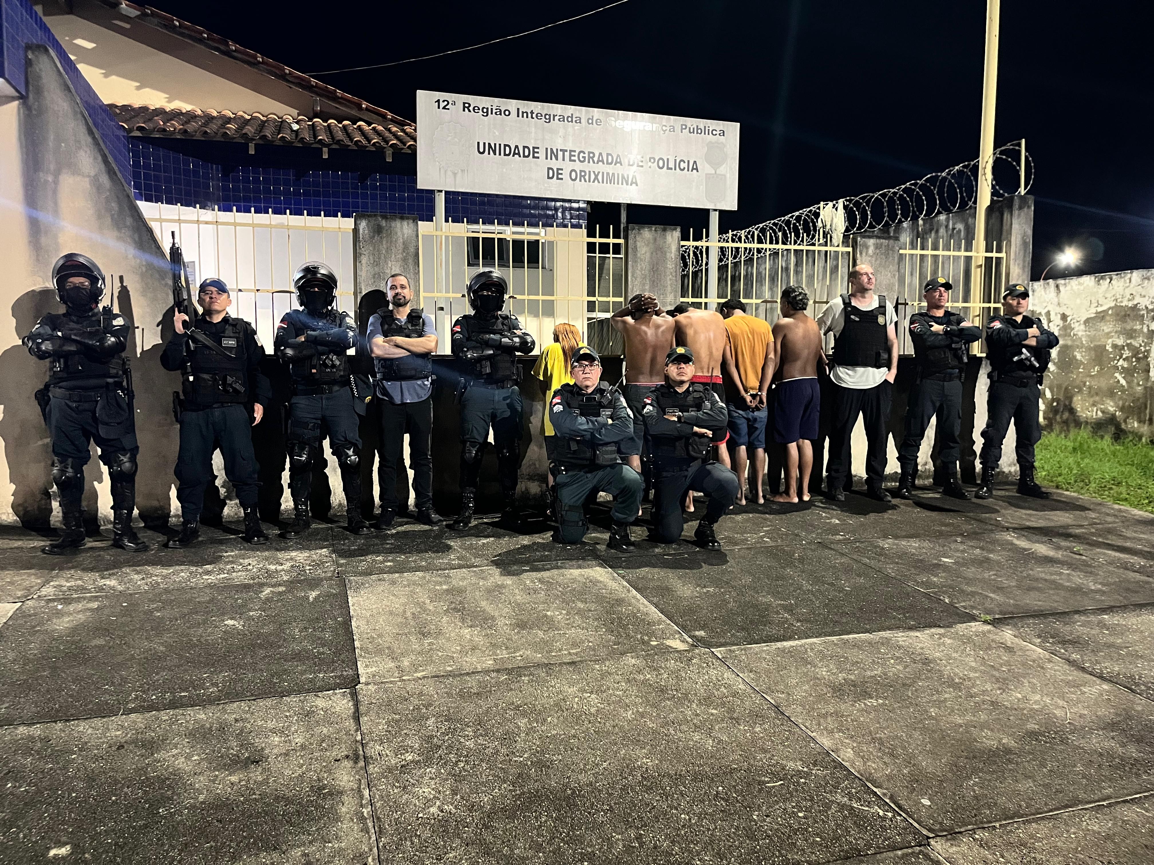 Quadrilha suspeita de assaltos em postos de combustível é presa em operação policial em Oriximiná