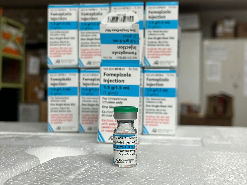 Antídoto contra casos de intoxicação por metanol chegaram ao RN — Foto: Divulgação/Sesap-RN