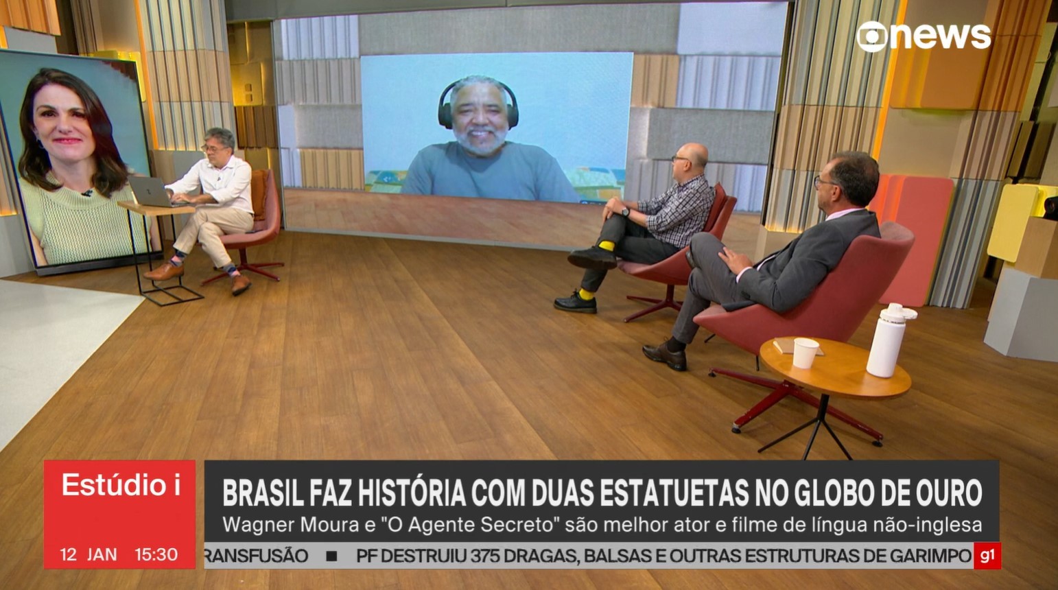 Elenco de 'O Agente Secreto' fala sobre expectativa para o Oscar após conquistas no Globo de Ouro