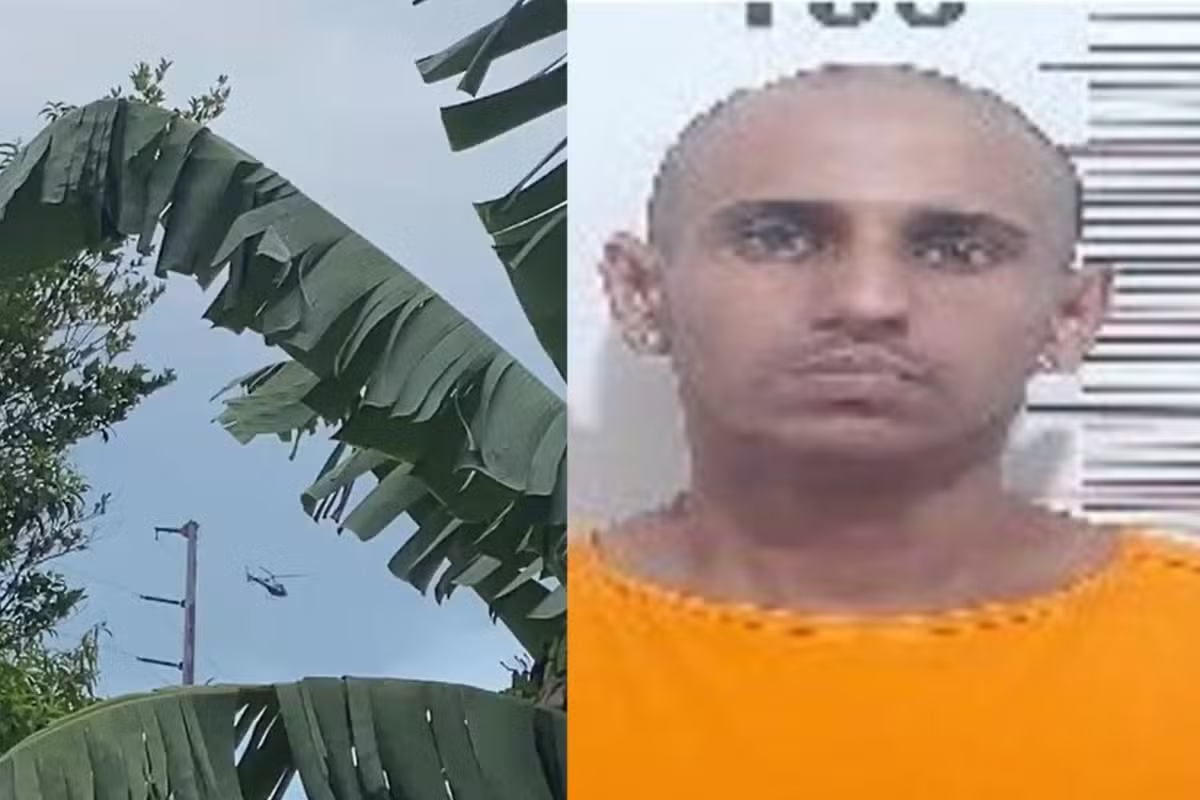 Helicóptero é usado nas buscas por detento que escalou telhado e fugiu de presídio em Campo Grande