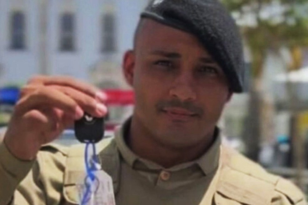 Policial Militar Luís Ricardo da Costa Santos foi morto em São Desidério, no oeste da Bahia — Foto: Redes Sociais