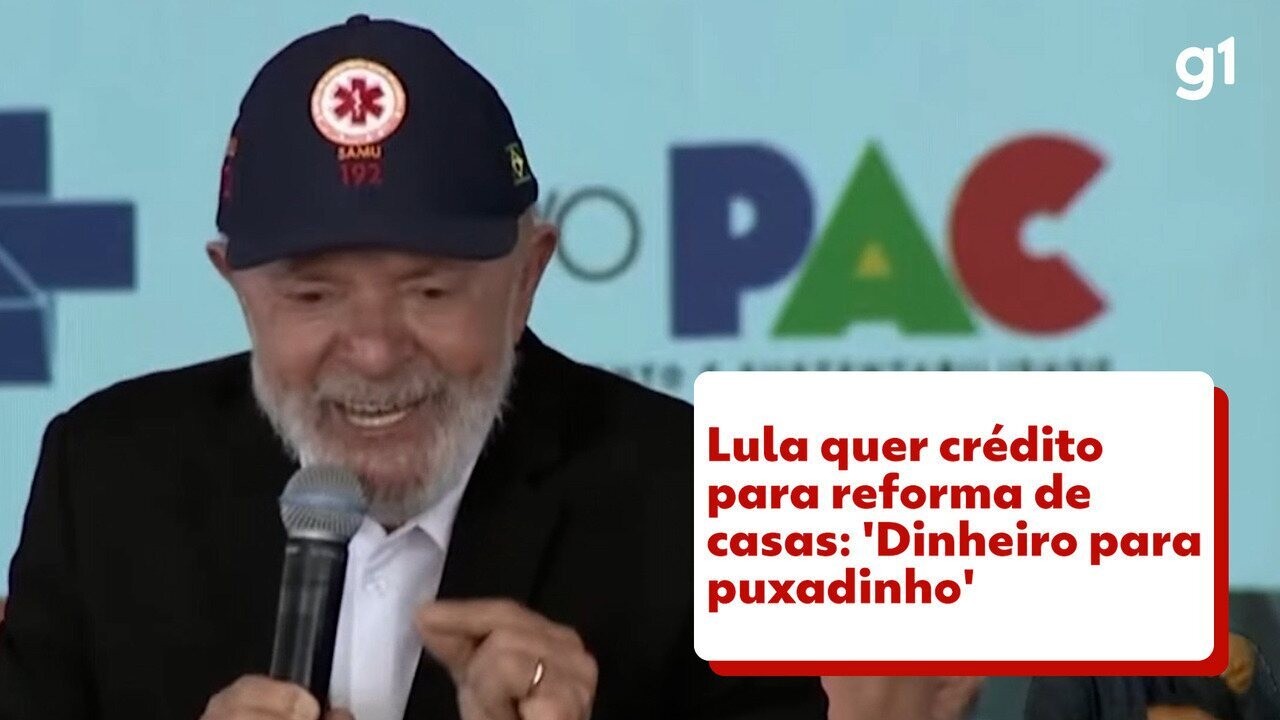 Lula diz que quer lançar programa de crédito para população reformar casa: 'Dinheiro para fazer um puxadinho'