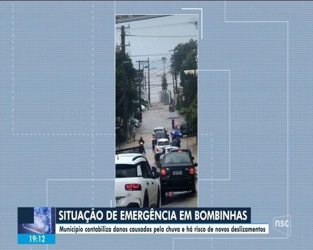 Achei que a cidade fosse derreter' diz prefeito de Bombinhas sobre os  estragos da chuva, Santa Catarina