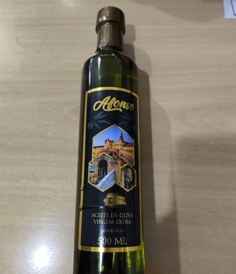 Azeite da marca Afonso — Foto: Reprodução