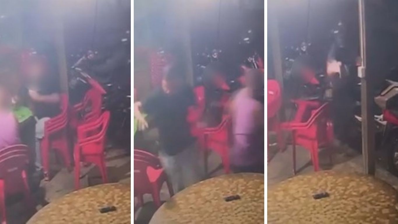 Câmera flagra ataque a tiros em bar no interior de SP; homem morre e outro fica ferido
