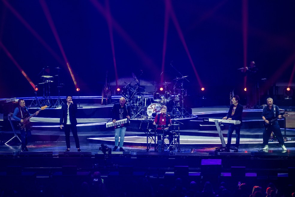 Roupa Nova em show — Foto: Washington Possato/Divulgação