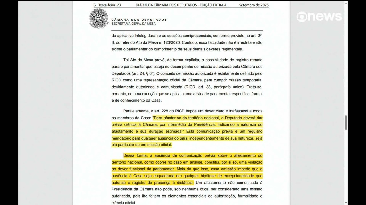 Motta diz que decisão sobre Eduardo Bolsonaro foi 'estritamente técnica' 