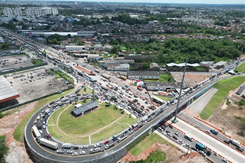 Viaduto na BR-316 com avenida Independência é inaugurado na Grande Belém