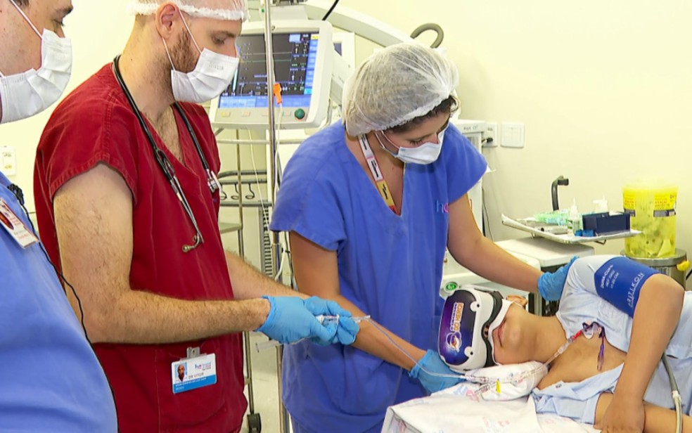 Hospital do interior de SP usa realidade virtual para acalmar crianças  durante exames e cirurgias, Bauru e Marília