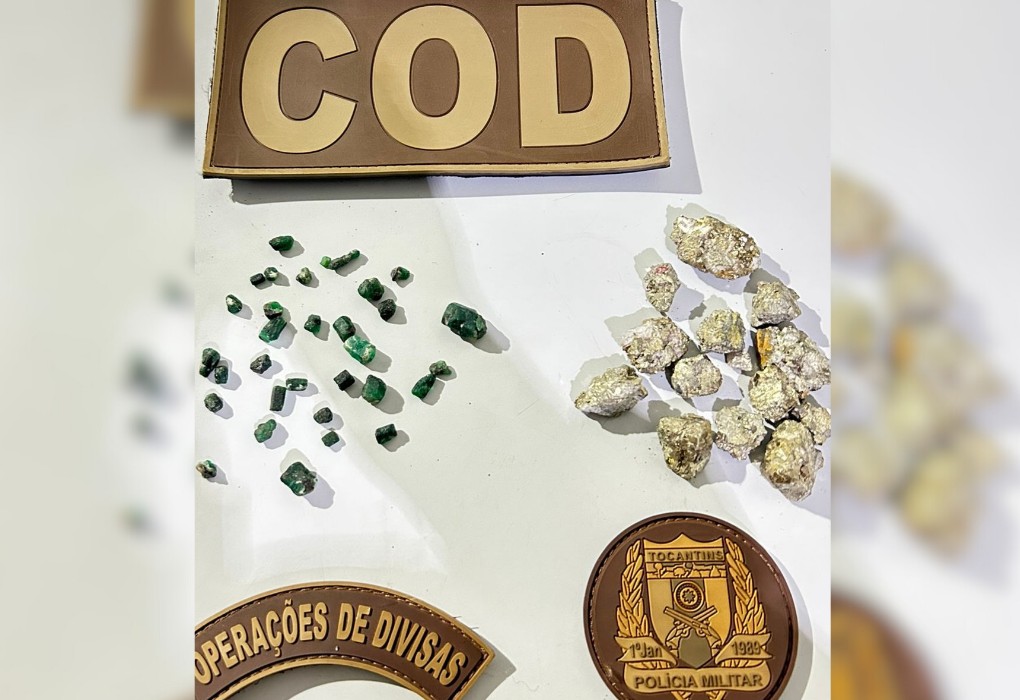 Idoso é preso após ser flagrado transportando esmeraldas e 'ouro de tolo'