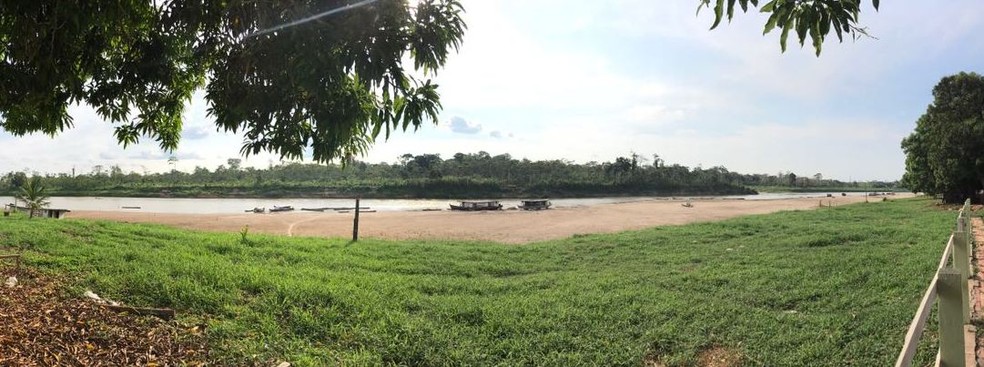 Criança sumiu no Rio Purus, em Santa Rosa do Purus — Foto: Bruno Alfredo/Arquivo pessoal 