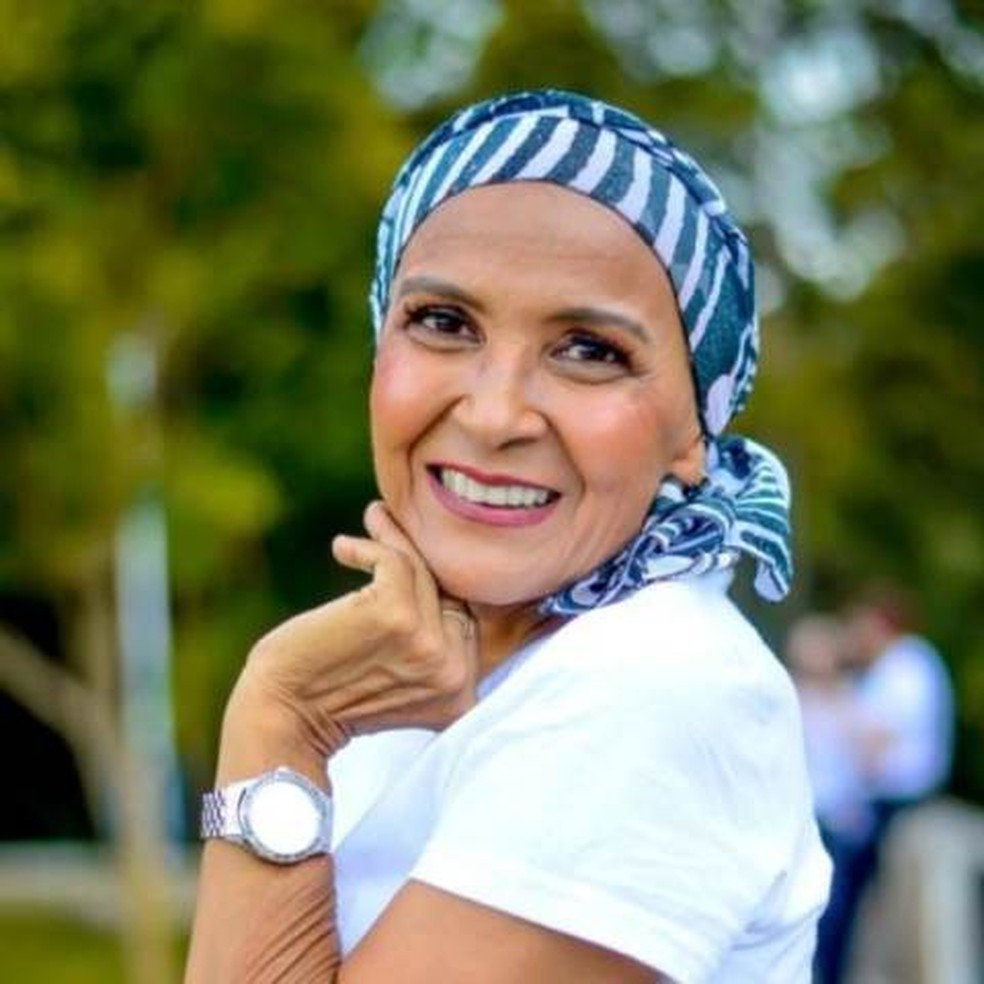 Edilene Jesus de Araújo, 57 anos durante — Foto: Reprodução