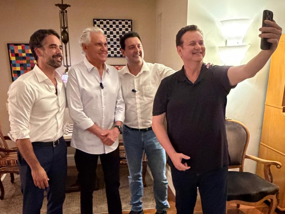 Kassab postou foto com Eduardo Leite, Ronaldo Caiado e Ratinho Jr