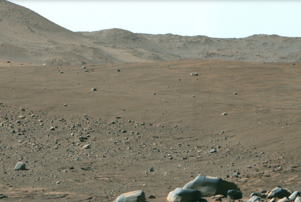 O local onde foi encontrada a formação rochosa em formato de rosquinha. — Foto: NASA/JPL-Caltech/ASU/MSSS/LANL/CNES/IRAP