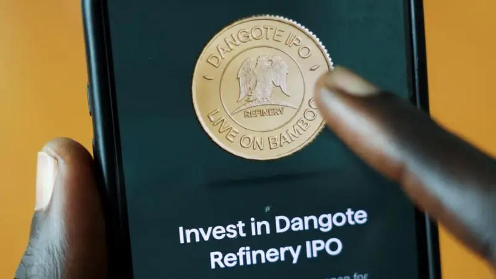 A Bamboo, empresa que administra uma das ferramentas de investimento mais populares da Nigéria, entrou em colapso após a venda de ações da Dangote — Foto: REUTERS