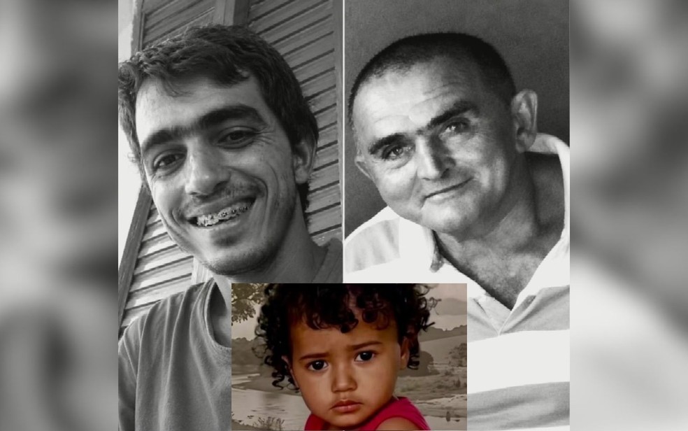 Carlos Júnior Dorneles de Jesus e o pai Carlos Antônio Dorneles Roldão morreram dentro de um tanque de soro de leite; eles eram parentes da Maria Fernanda Cândido da Rocha — Foto: Reprodução/ TV Anhanguera