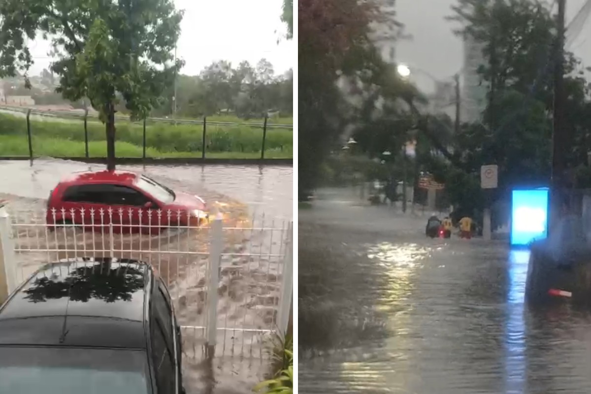 Temporal provoca alagamentos na região de Campinas