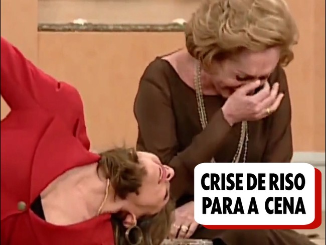 Aracy tem crise de riso com a atuação de Marisa Orth e interrompe cena do ‘Sai de Baixo'