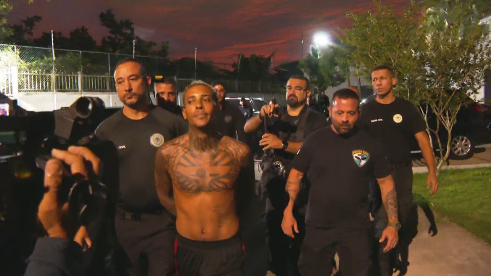 Poze do Rodo foi preso em um condomínio no Recreio dos Bandeirantes, na Zona Oeste do Rio — Foto: Reprodução/ TV Globo