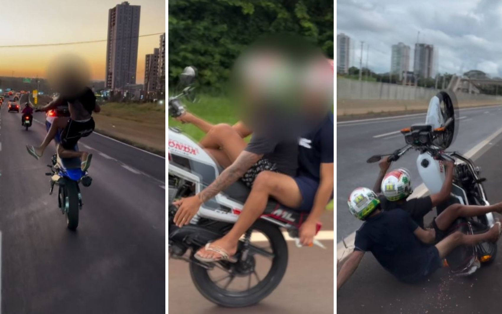 Suspeito faz manobras imprudentes e usa moto sem placas em rodovias movimentadas de Ribeirão Preto para se exibir na internet