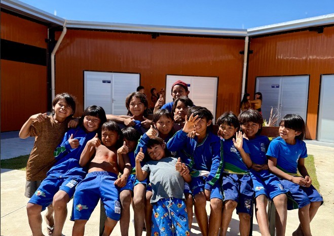 Escola Estadual Indígena Enawenê-Nawêessa atende mais de 600 alunos — Foto: Seduc-MT