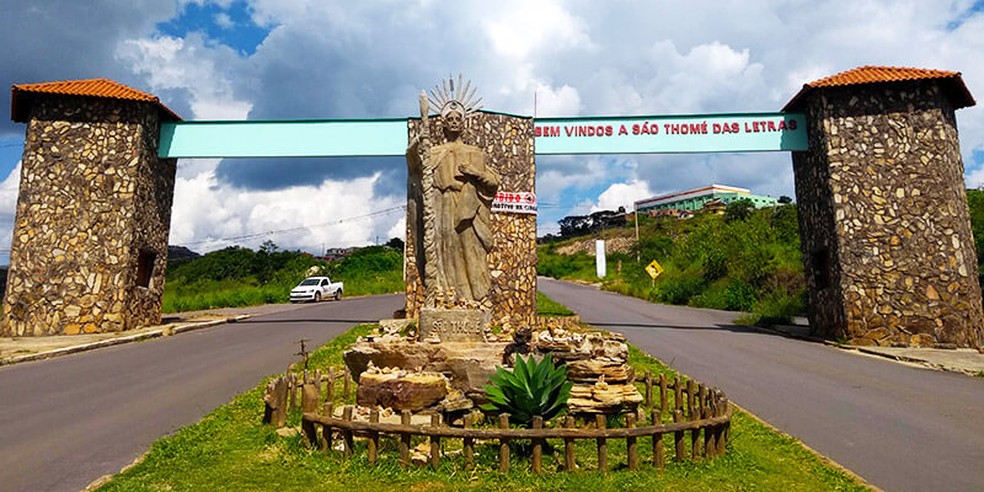 Portal de São Tomé das Letras (MG) — Foto: Reprodução 