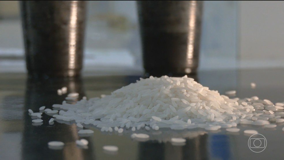 Depois de 6 anos, Brasil deve voltar a colher safra recorde de arroz — Foto: Jornal Nacional/ Reprodução