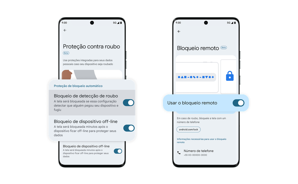 Proteção contra roubo do Android — Foto: Google