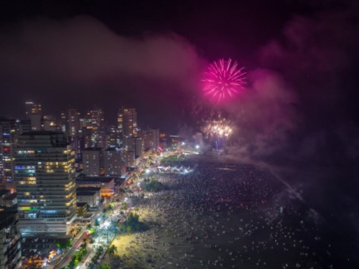 Praia Grande terá queima de fogos silenciosa com duração de 10 minutos 