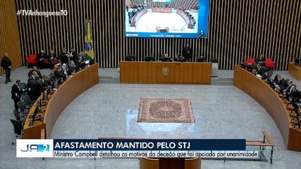 Ministro do STJ detalha motivos da decisão do afastamento de Wanderlei Barbosa