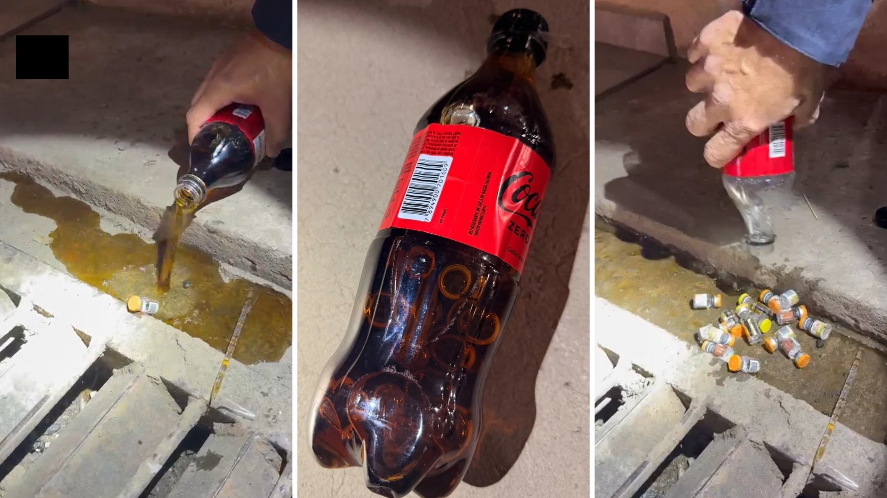 VÍDEO: emagrecedores são flagrados sendo contrabandeados dentro de garrafa de refrigerante, no Paraná